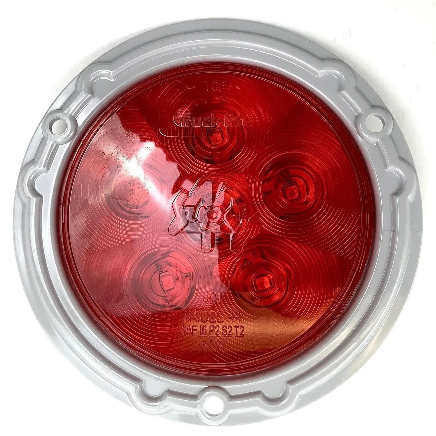 TRUCK-LITE 44322R LED Lamp Super 44 Red Round Stop/Turn/Tail 6 Diode Pattern