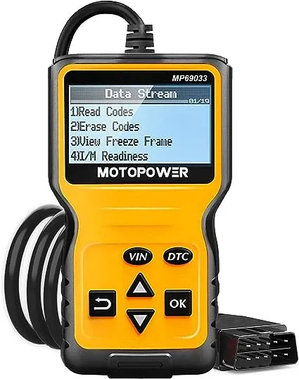 MOTOPOWER MP69033 OBD2 Scanner Universal Car Engine Fault Code Reader, CAN Diagnostic Scan Tool for All OBD II Protocol Cars