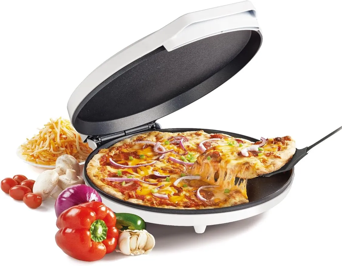 Betty Crocker Countertop Pizza Maker, 1440-Watt Pizza Maker Machine for Home, BC-2958CR