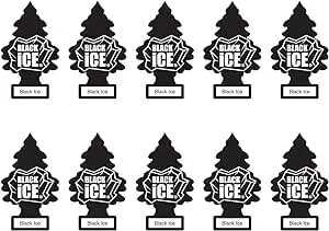 Little Trees Car Freshener Black Ice 10-Pack