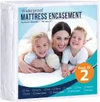 Utopia Bedding Zippered Mattress Encasement Waterproof Mattress Protector