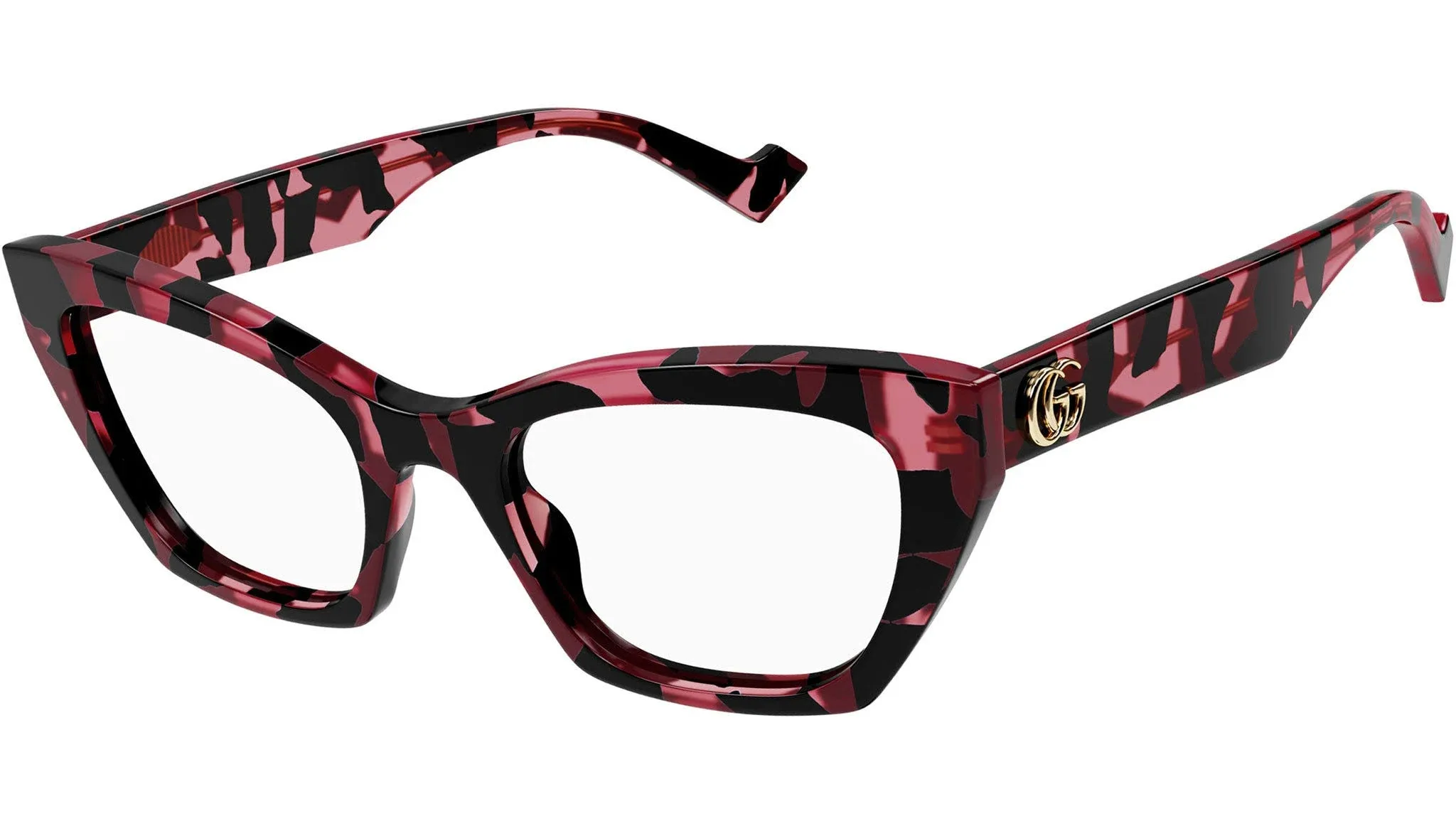 Gucci GG1334O-003 Havana Cat-eye Women Eyeglasses