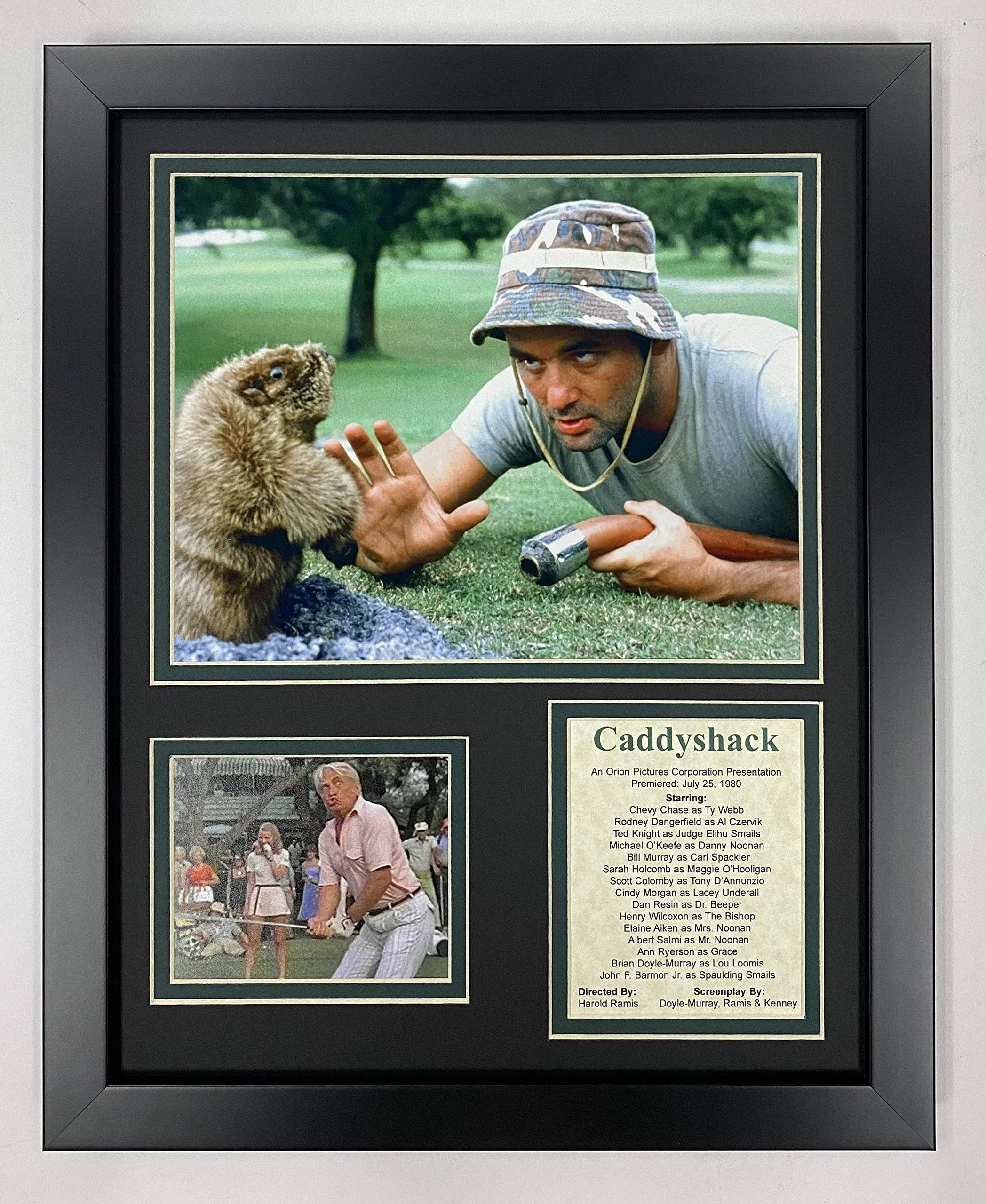 Legends Never Die Caddyshack Framed Photo Collage 11x14-Inch