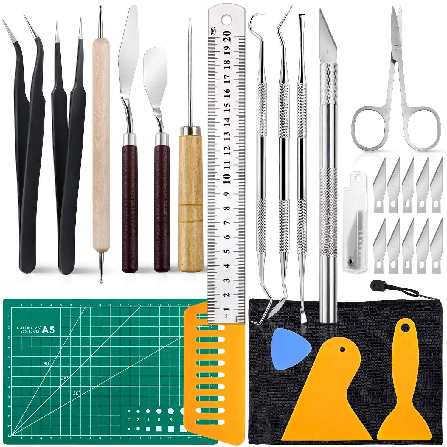 28 PCS Precision Craft Tools Set Vinyl Weeding Tools Kit