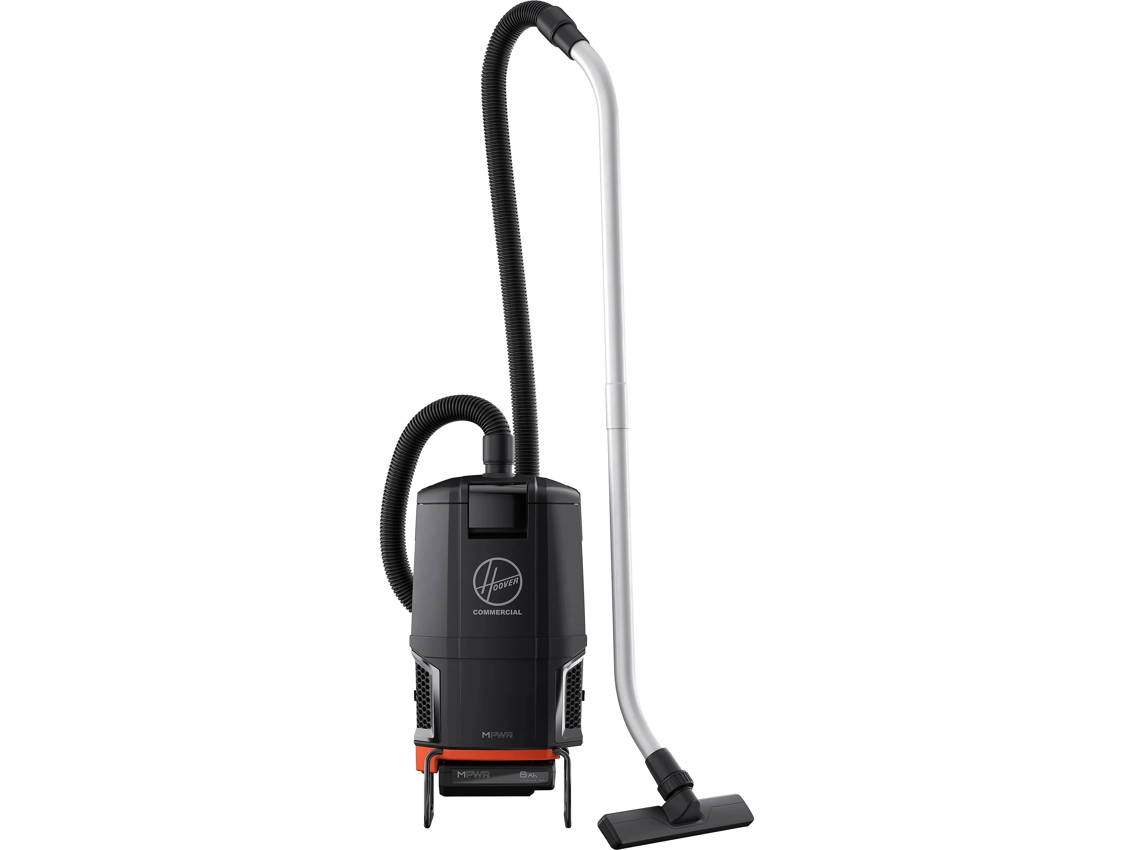 Hoover HVRPWR 40V Cordless Backpack Vacuum, 6 qt Tank Capacity, Black/Red