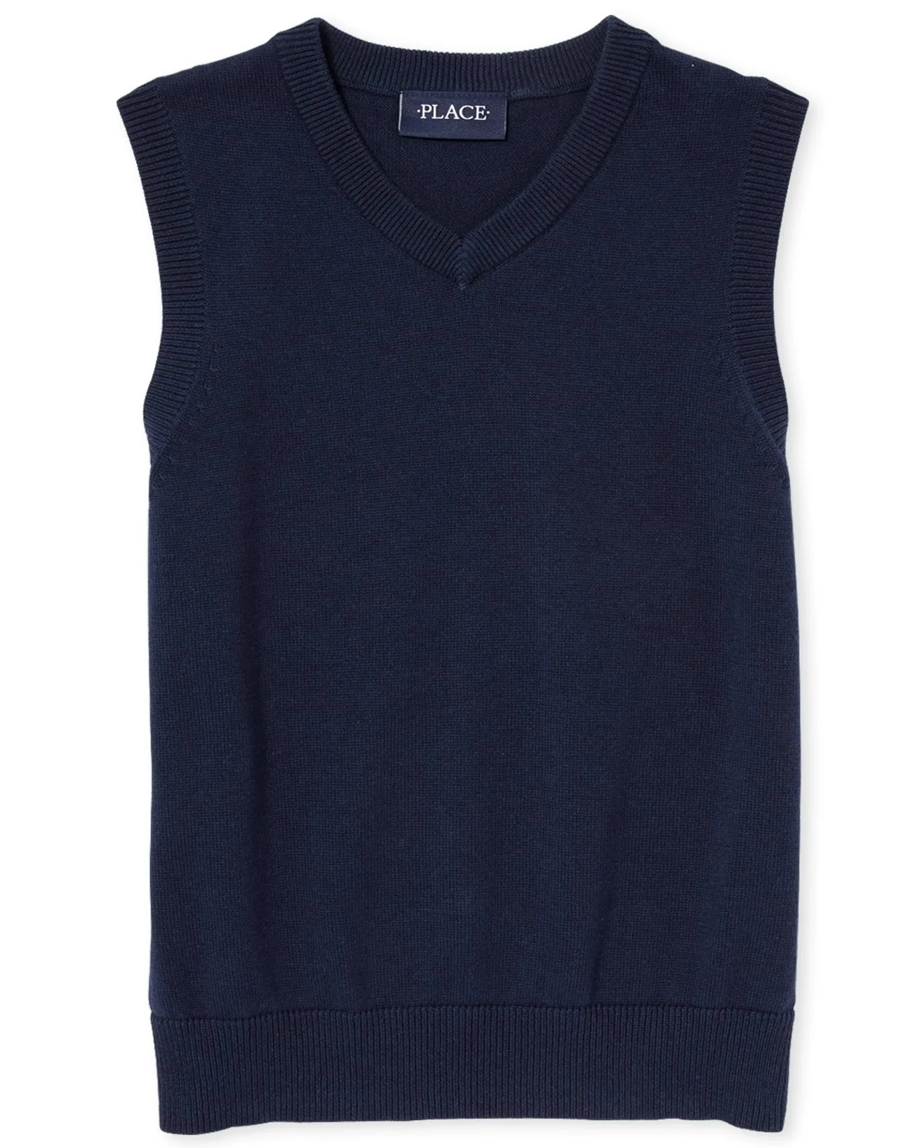 Boys V-Neck Sweater Vest - Blue