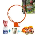 sawoolives Basketball Rim for Outdoor Indoor and Replace yellow