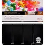 Mungyo Professional Half Pan Size Water Colors Set in Tin Case/Integral Mixing ...