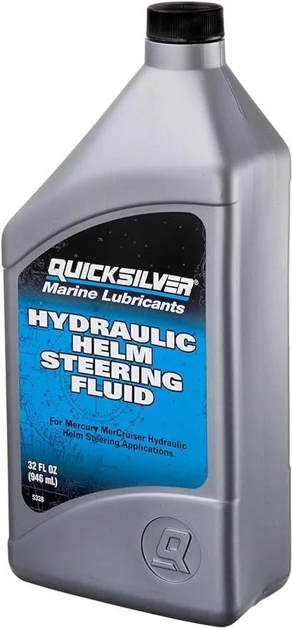 Mercury 92858078Q01 Quicksilver Hydraulic Helm Steering Fluid 32 oz. Bottle