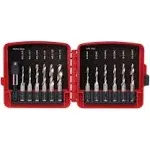 NEIKO 10059A Combination Drill and Tap Bit Set with Quick Change Adapter, 13 Piece, SAE (6-32NC to 1/4-20NC) and Metric Drill Bit Set (M3 to M10),