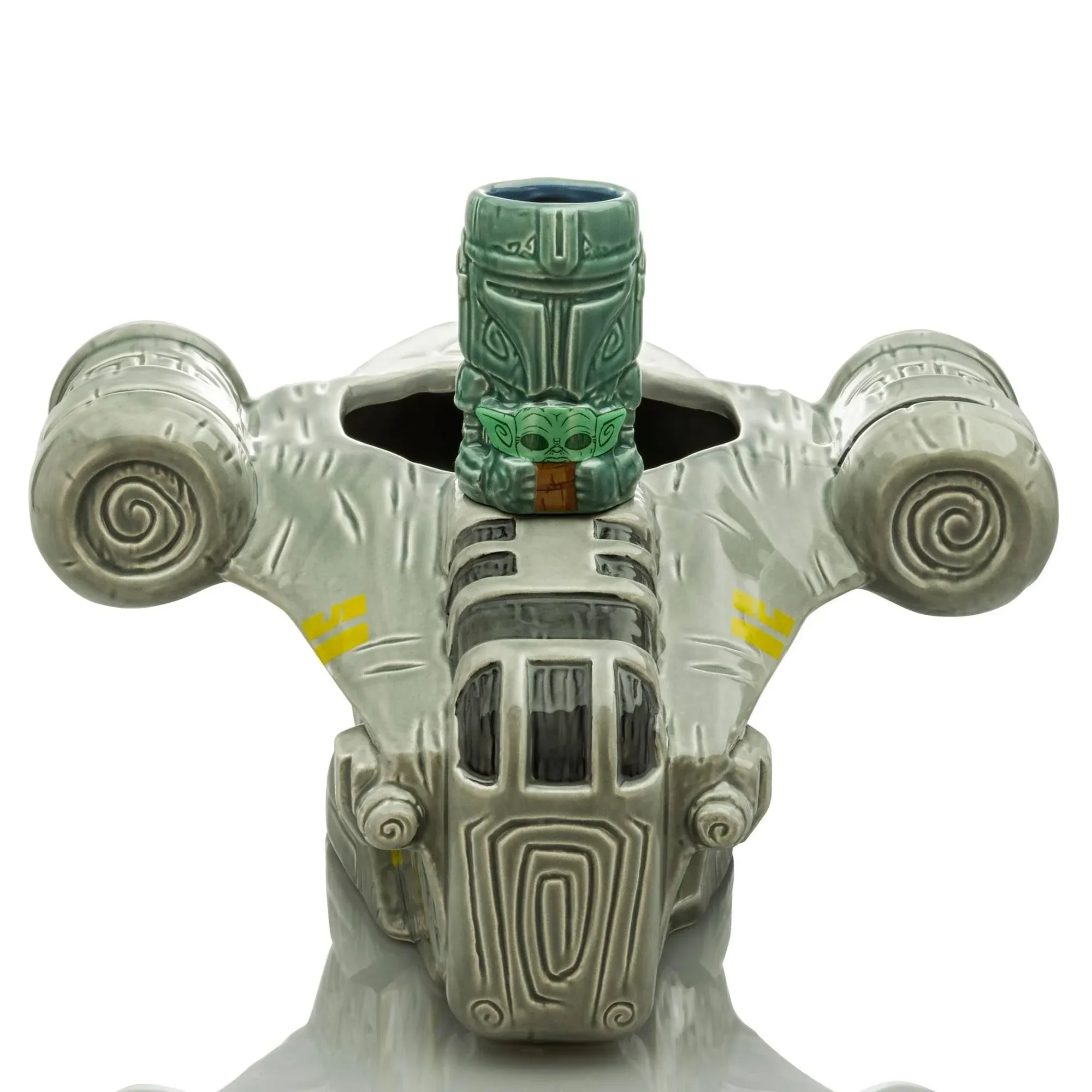 Geeki Tikis Star Wars: The Mandalorian Razor Crest Punch Bowl With Mini Muglet