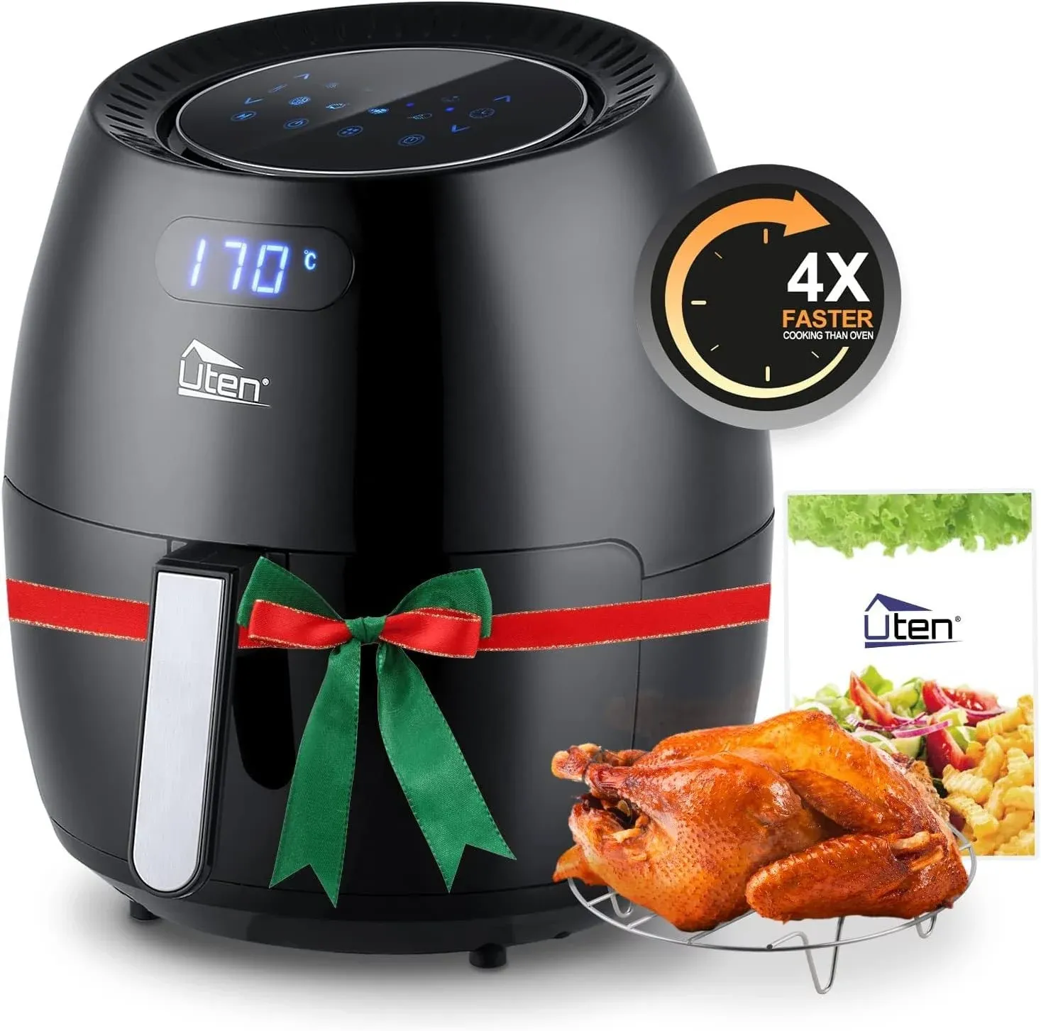 Air Fryer 6.9qt/6.5l, Uten 1700W High-Power 8 in 1 Deep Frying Mode, Rapid ...