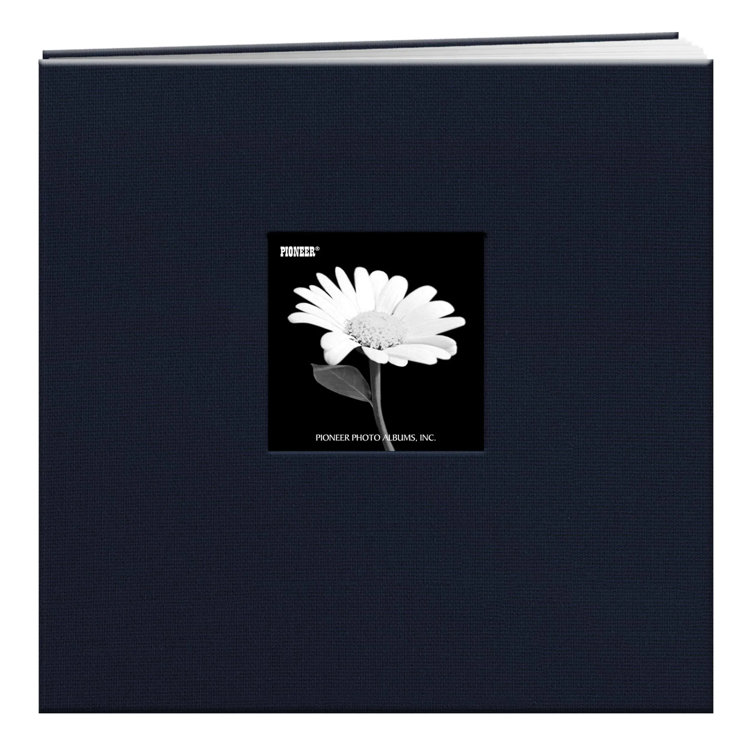 Pioneer Book Cloth Cover Post Bound Album 12&#034;X12&#034;-Regal Navy