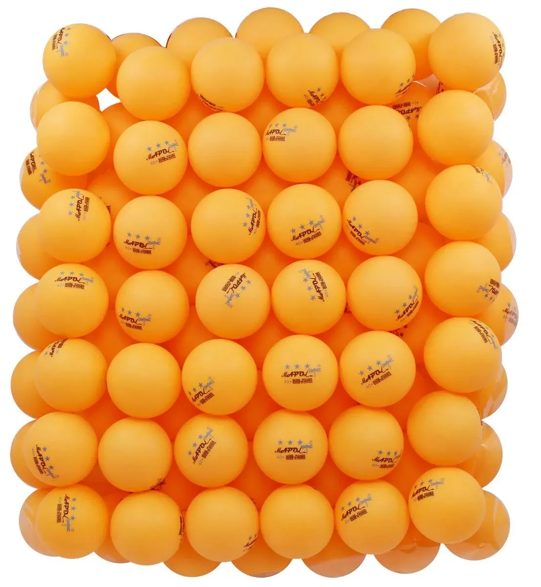 MAPOL 100 Counts 3-Star Orange Practice Ping Pong Balls Advanced Table Tennis