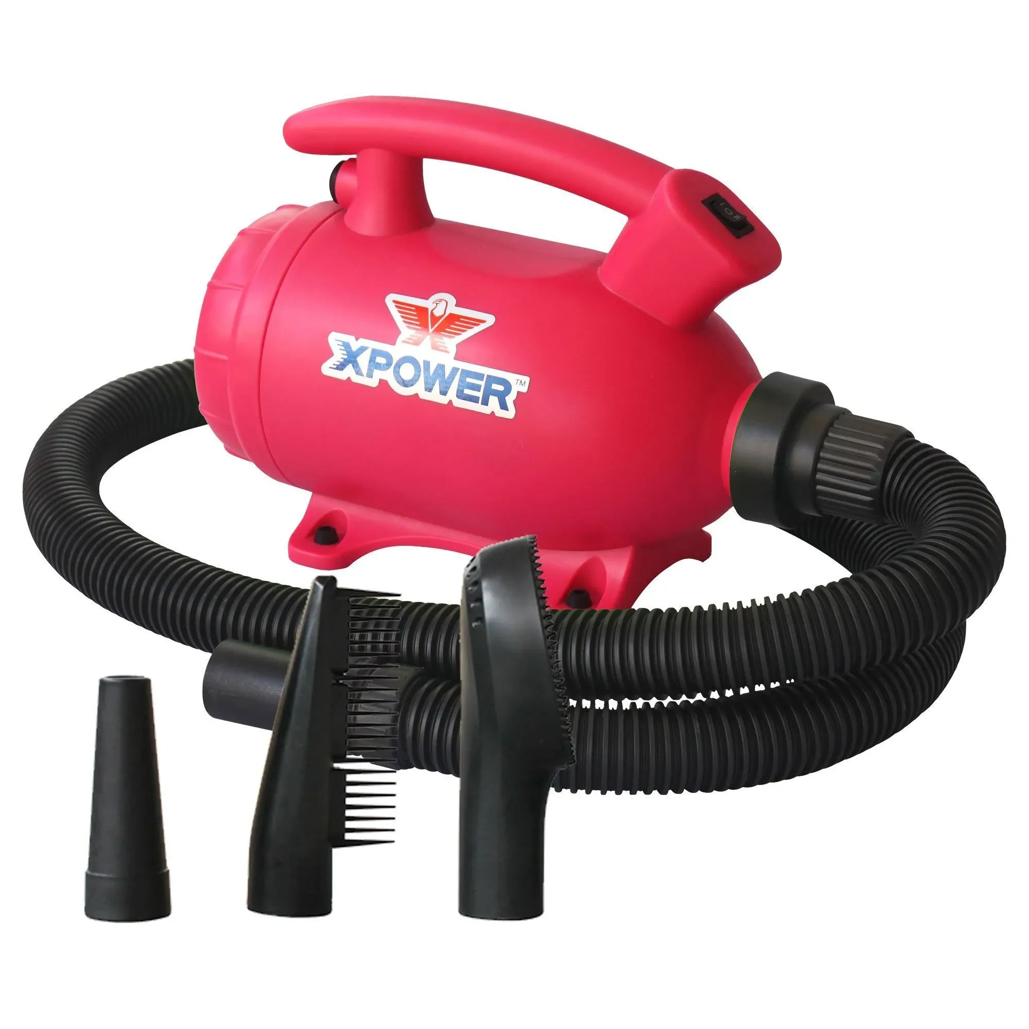 XPOWER Home Pet Grooming Force Dryer & Vacuum, B-55-PINK