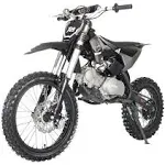 X-PRO X19 125cc Dirt Bike Zongshen Brand Engine with 4-Speed Semi-Automatic Transmission, Big 17"/14" Tires! (Black)