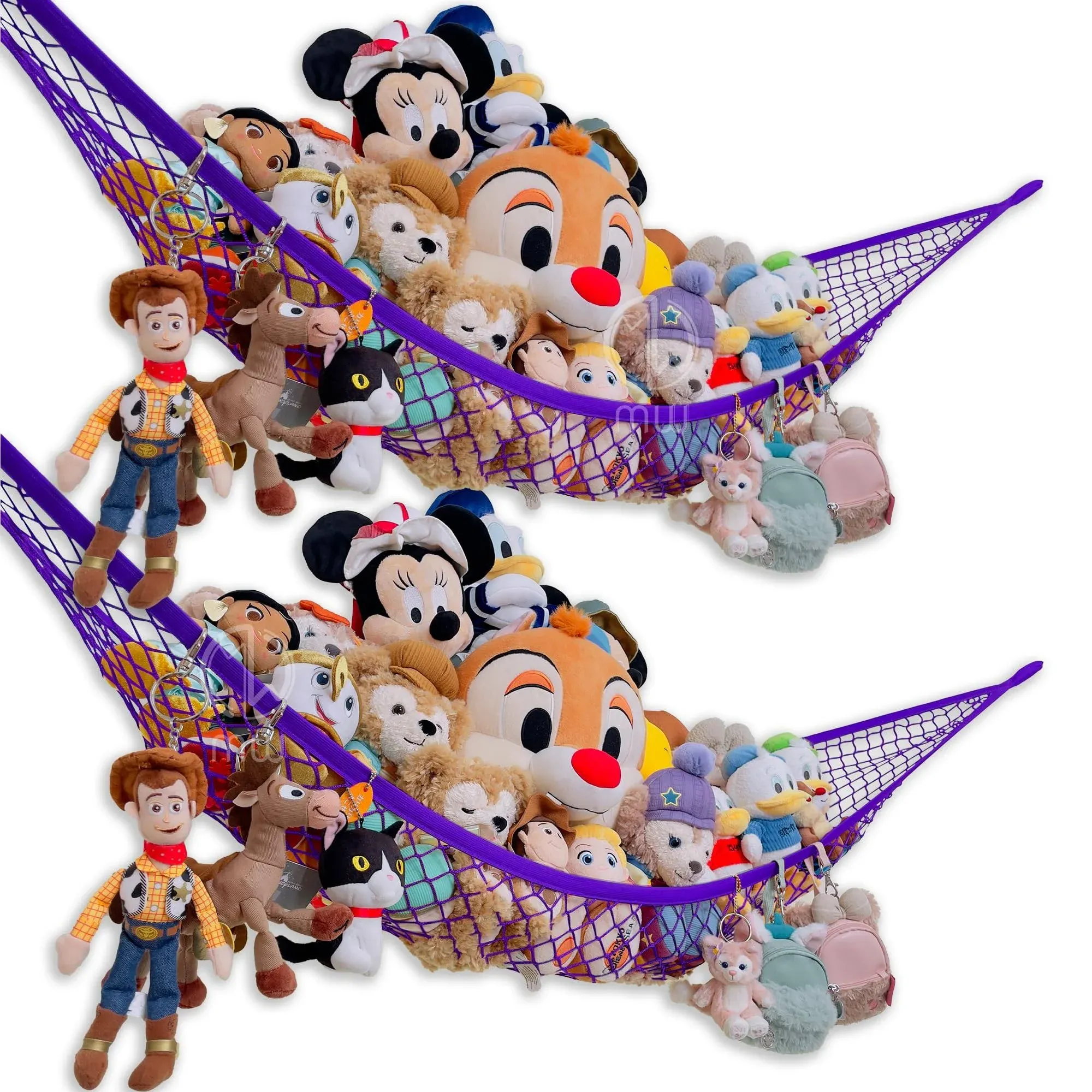 Mia Weaver Stuffed Animal Hammock for Plushie Toys | Corner Hanging Storage Net ...