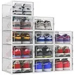 Seseno 12 Pack Shoe Storage Boxes