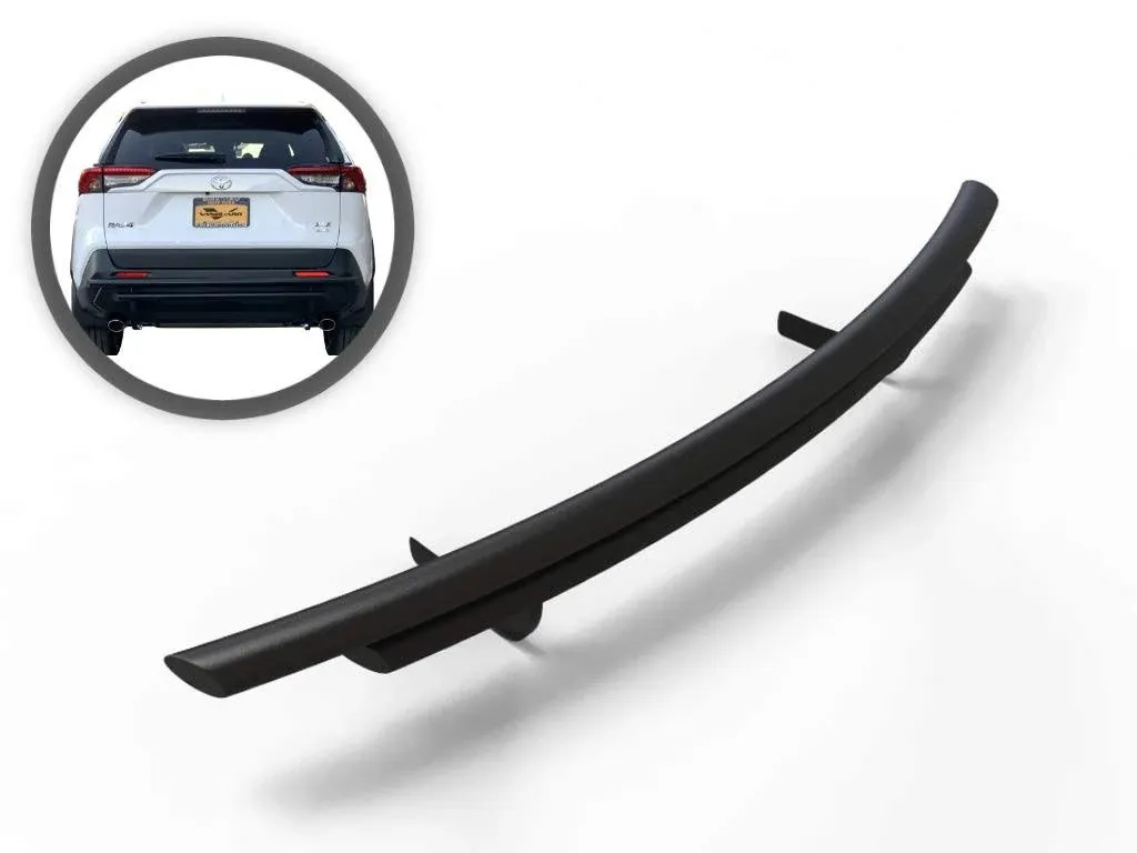 Vanguard VGRBG-1291-1999BK Black Powdercoat Double Layer Rear Bumper Guard | Compatible with 19-24 Toyota RAV4 Excludes TRD Models