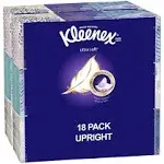 Kleenex Ultra Soft Facial Tissues, Cube Box, 75 Tissues per Cube Box, 18 Packs