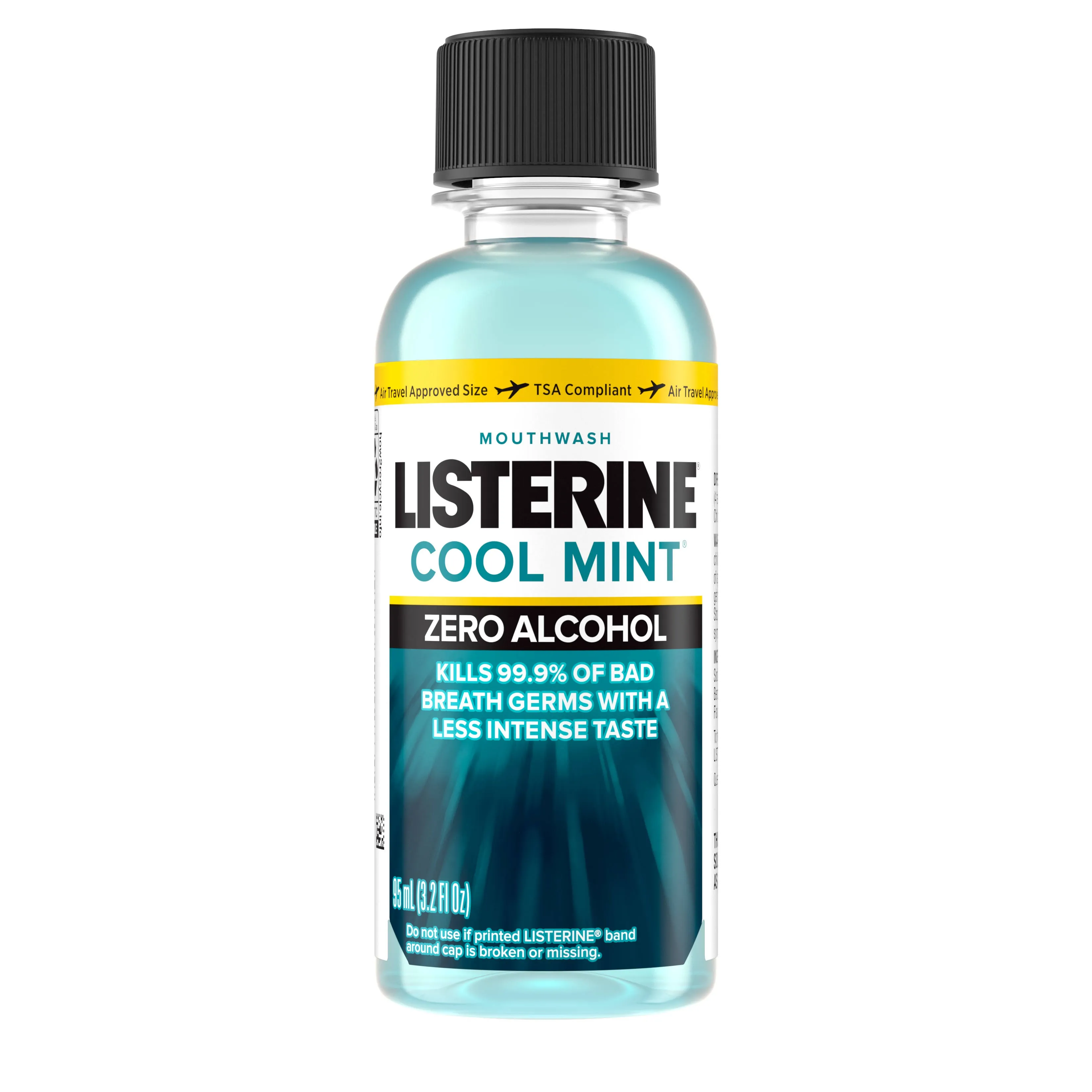 Listerine Zero Mouthwash, Clean Mint 3.20 oz