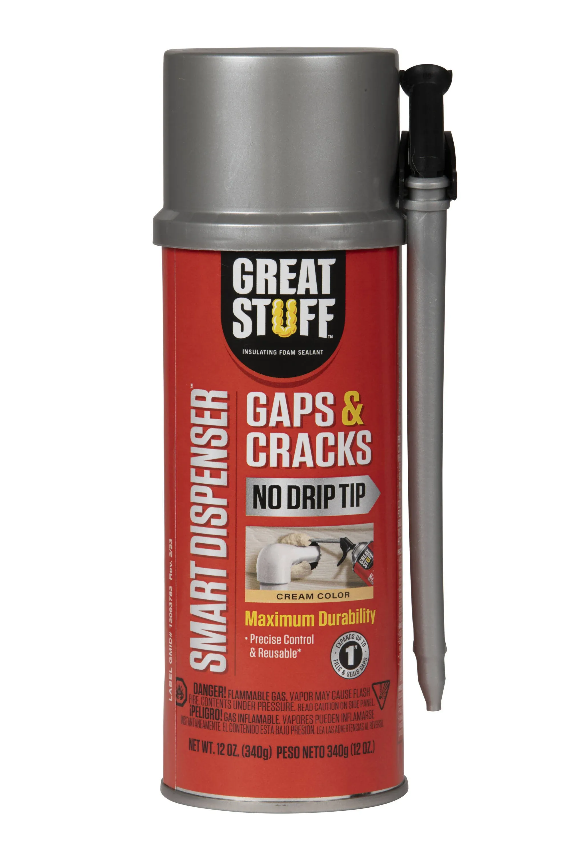 Great Stuff 12 oz Gaps & Cracks Smart Dispenser Insulating Foam Sealant