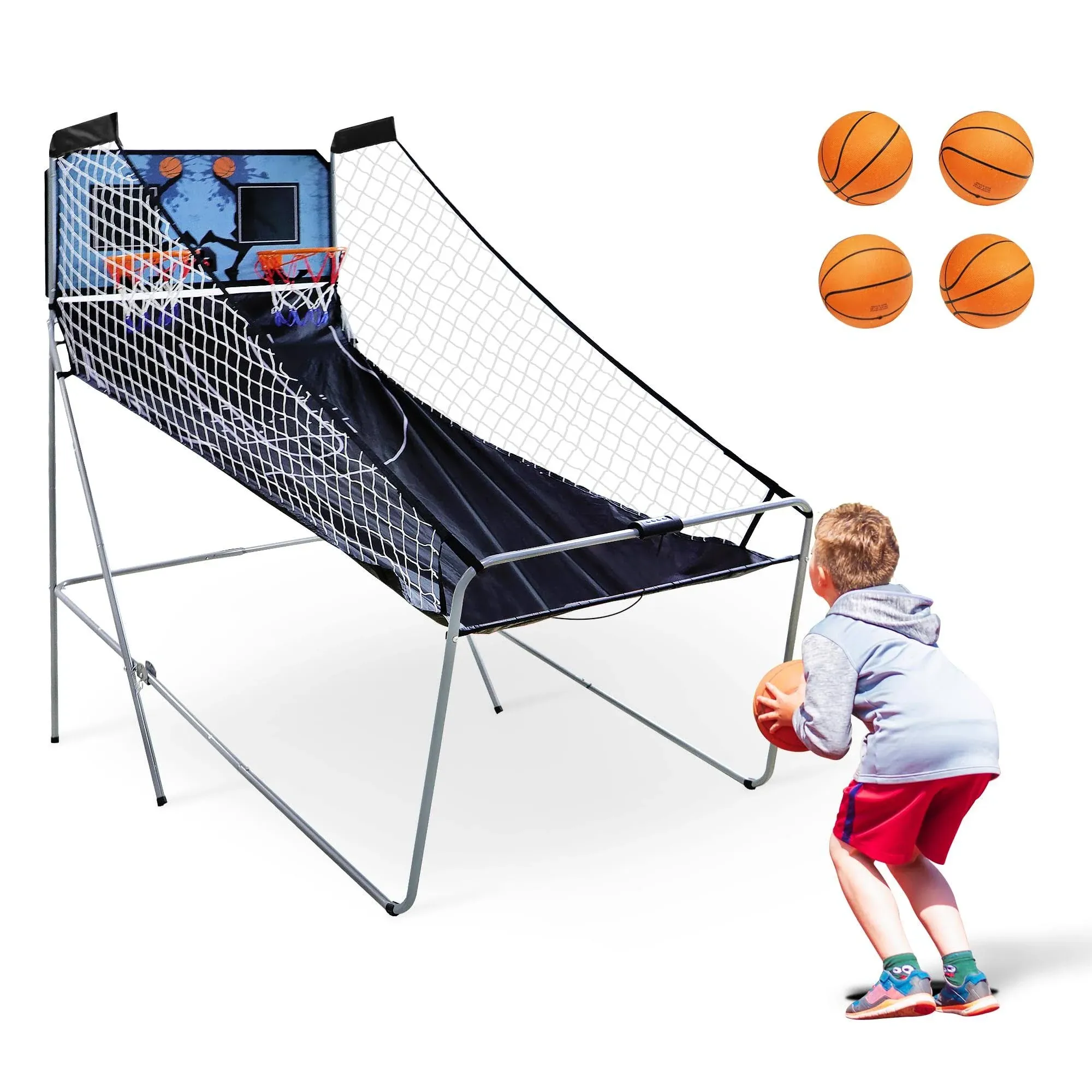 JupiterForce Foldable Indoor Basketball Arcade Game