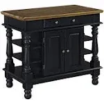 Homestyles Americana Kitchen Island, Black