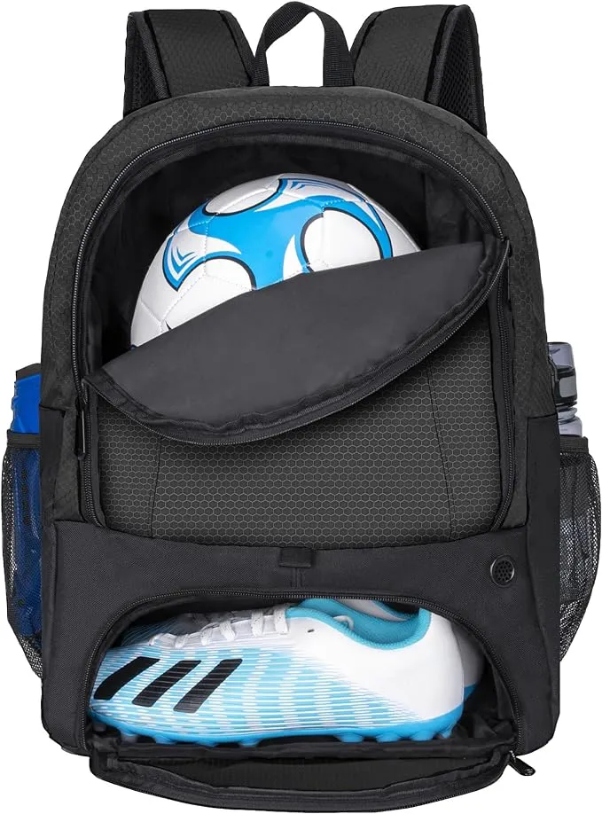 Soccer Ball Bag-Backpack for Basketball,Vol<wbr/>leyball with Cleat Shoes and Ball Com