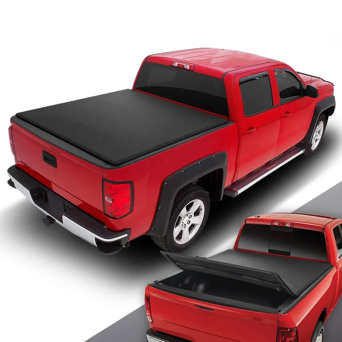 DNA Motoring Ttc-trisoft-014 for 2015 to 2020 Ford F150 Truck 6.5' Bed Fleetside ...