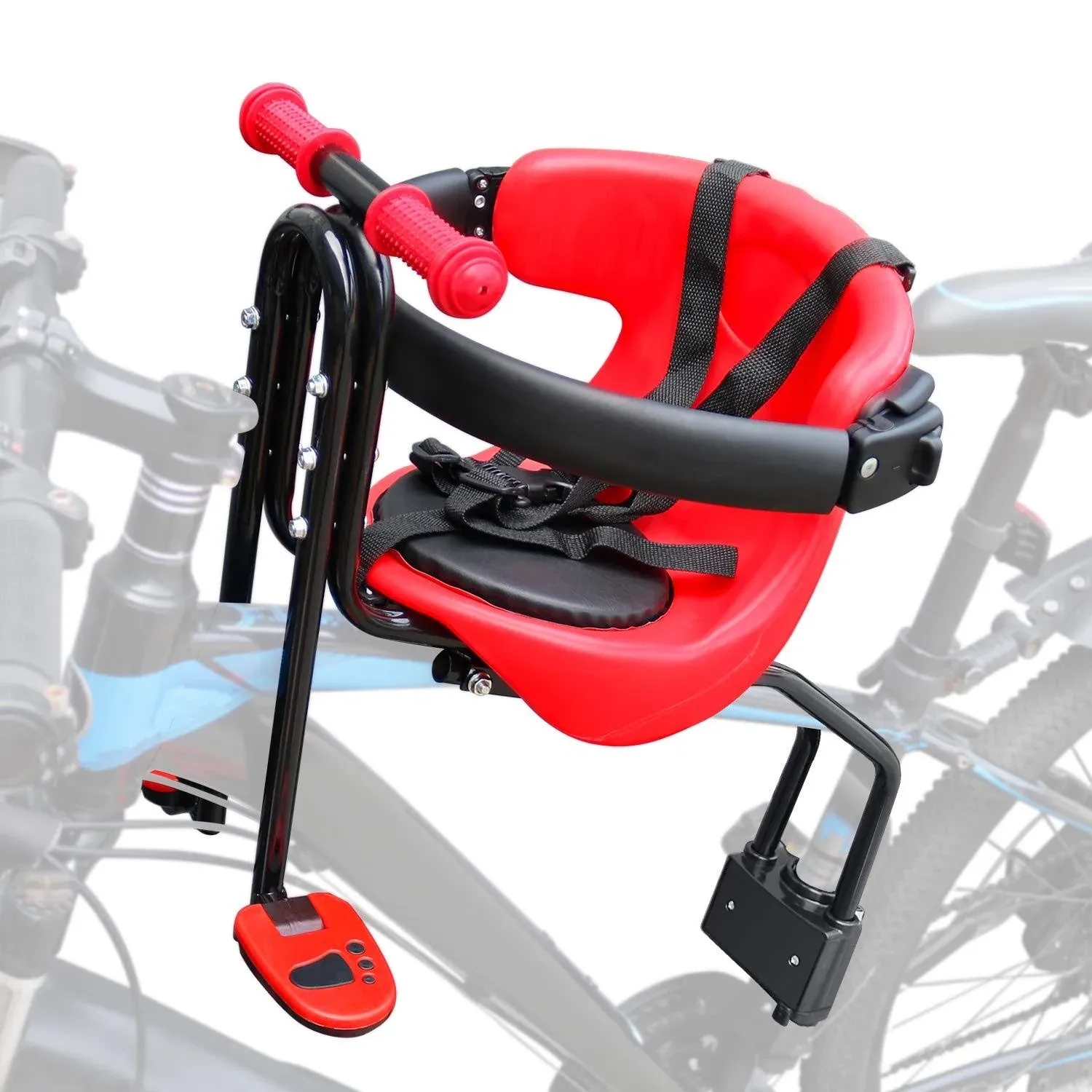 Innolife Baby Bicycle Seat Front Mounted Child Bike Safety Belt Handrail Kids