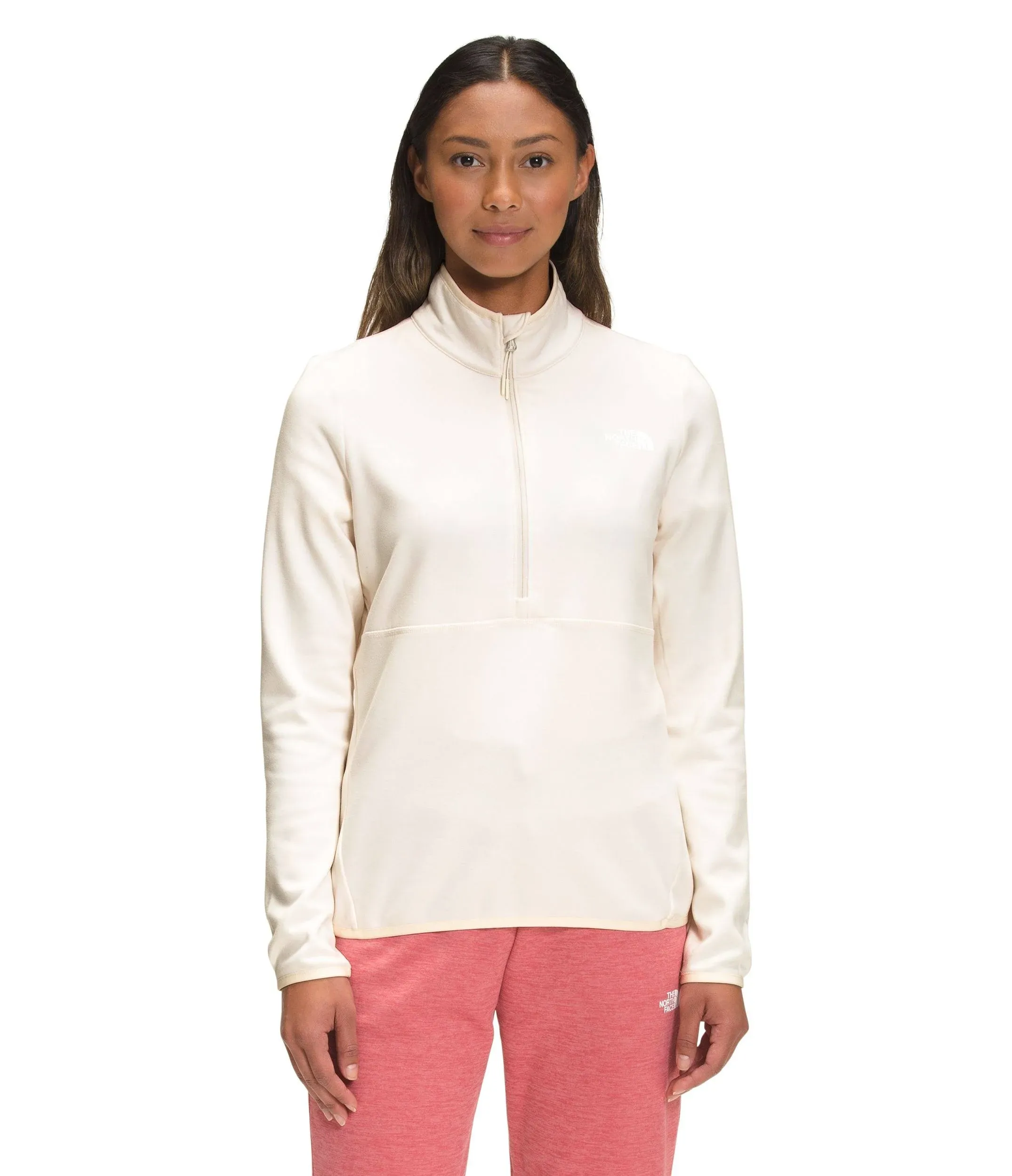 The North Face Women's Canyonlands 1/4 Zip, Gardenia White Heather / Medium