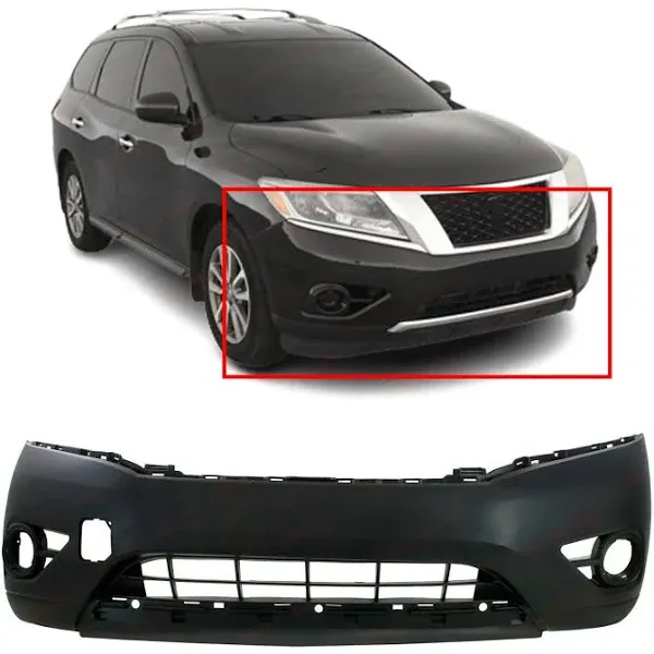 Primed Front Bumper Cover for 2013 2014 2015 2016 Nissan Pathfinder