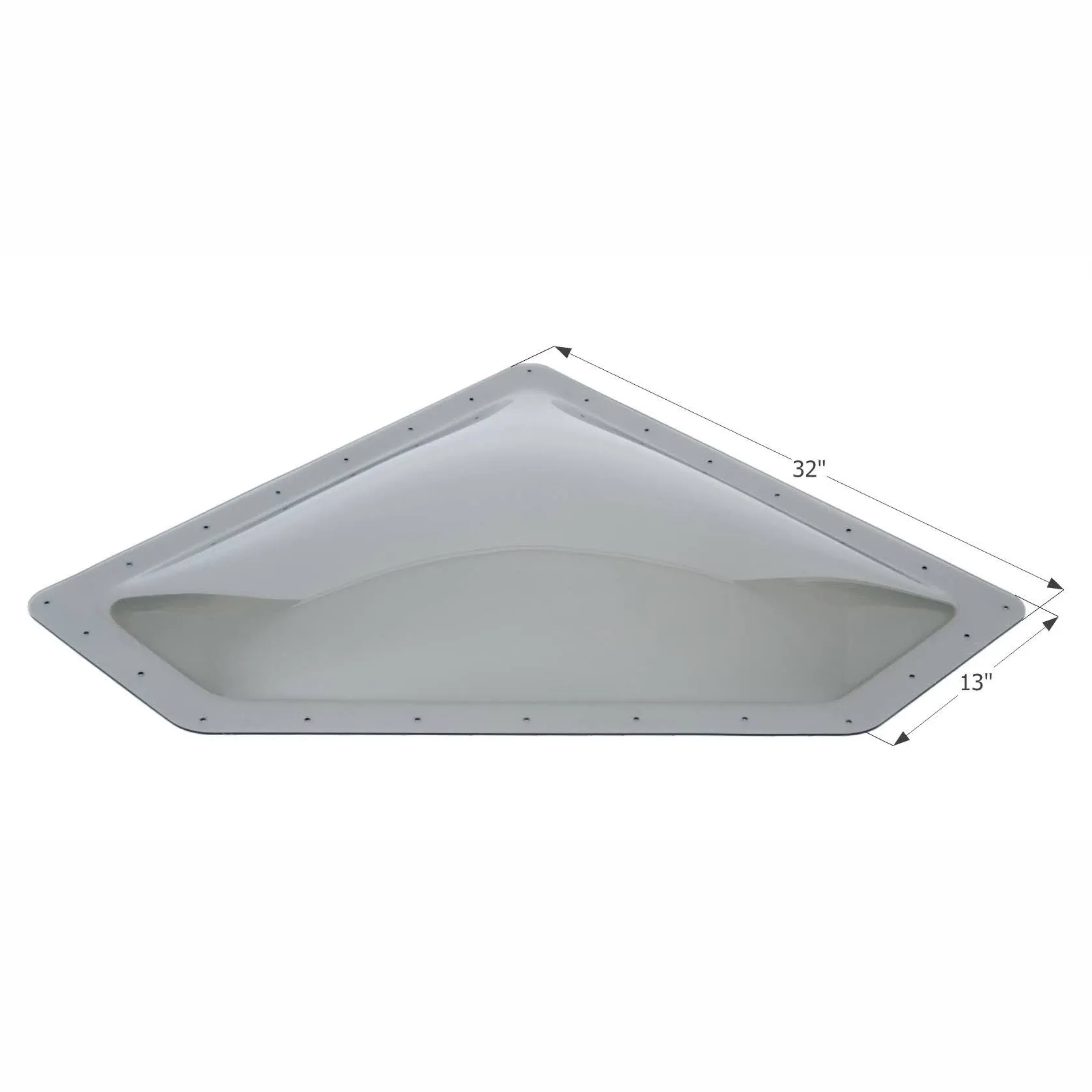 Icon 12112 NSL2810 Neo Angle RV Skylight, 28&#034; x 10&#034; - Smoke - 12112