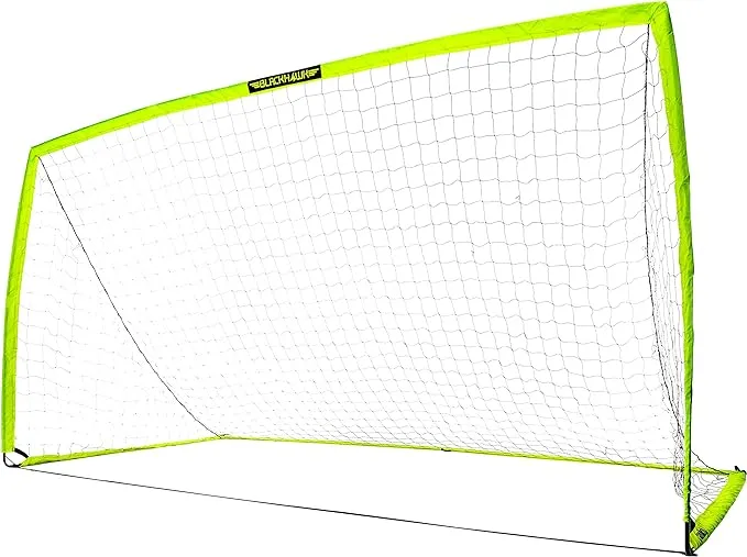 Franklin Sports Blackhawk Soccer Goal - Pop Up Backyard Soccer Nets - Foldable Indoor + Outdoor Soccer Goals - Portable Adult + Kids Soccer Goal - 4'