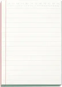 Colorblock Notepad - Coral & Blue