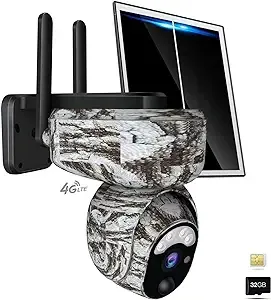 Vyze-Link 4G LTE Cellular Security Camera, Outdoor Wireless Solar Cameras with S