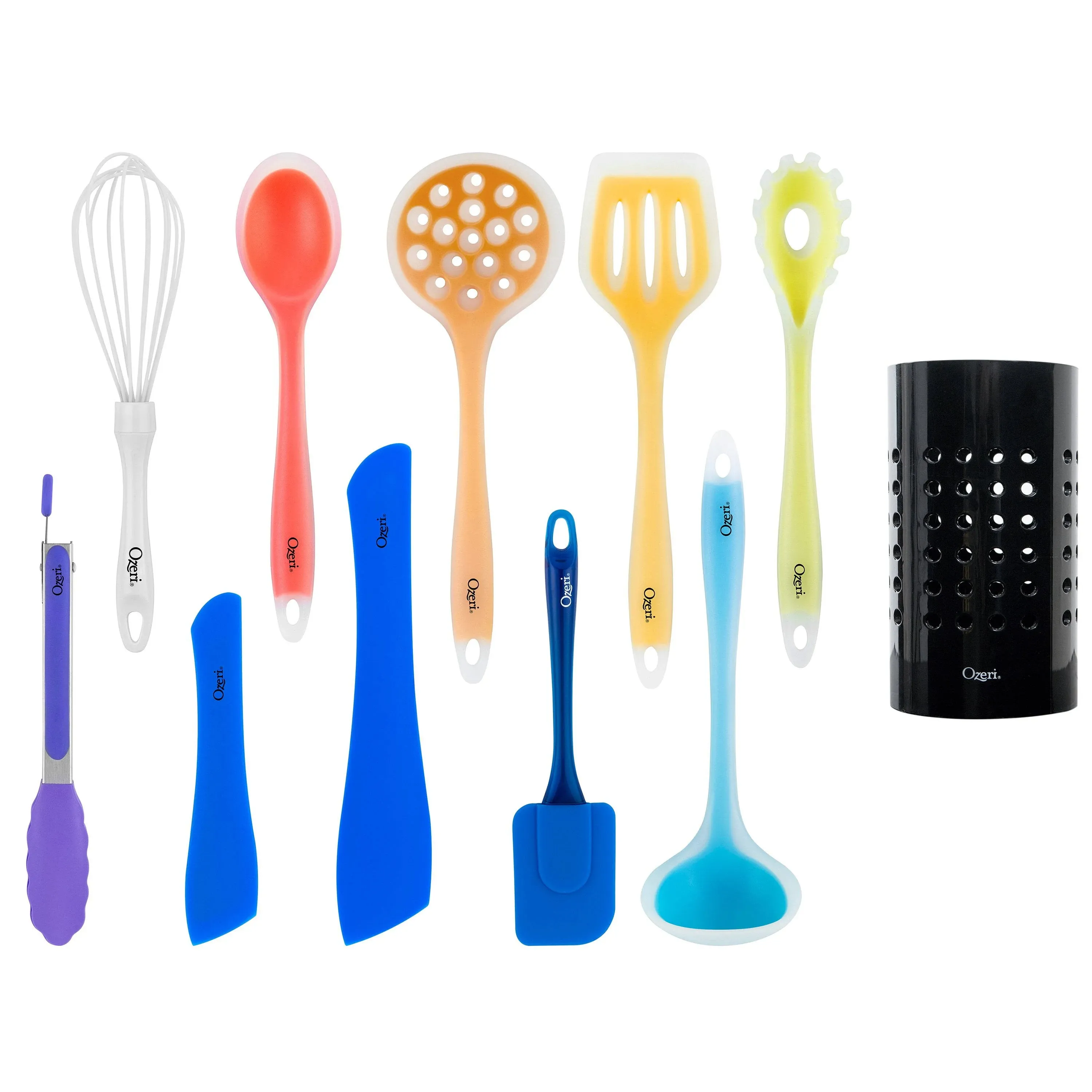 11-Piece All-in-One Silicone Kitchen Utensil Set, Multicolor + [FREE SHIPPING]