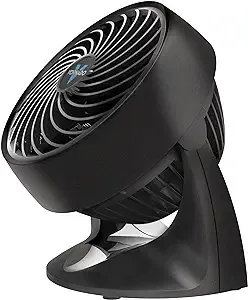 Compact Table Fan - 2 Speeds - Adjustable Head - Black - 5-Year Guarantee