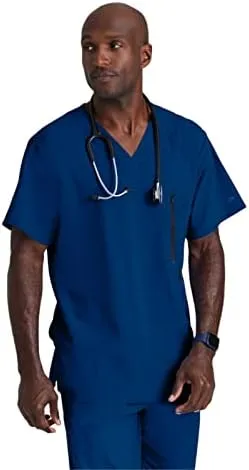 "Men's Amplify Solid Scrub Top"