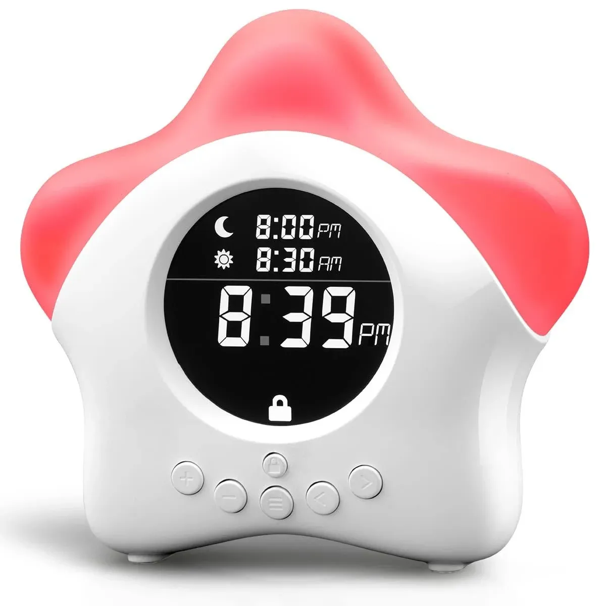 My Good Morning Buddy Sleep Training Alarm Clock White by Learn and Climb