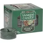 Yankee Candle Christmas Packages Votive w/ 12 Balsam &amp; Cedar Tea Light Candles