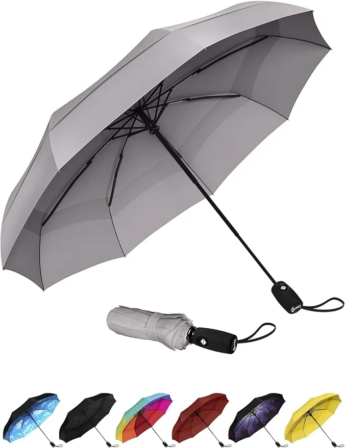 Repel Umbrella The Original Portable Travel Umbrella - Umbrellas for Rain Windproof, Strong Compact Umbrella for Wind and Rain, Perfect Car Umbrella, Golf Umbrella, Backpack, and On-the-Go