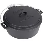 Bayou Classic 10 Quart Cast Iron Chicken Fryer with Lid