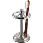 InterDesign Chrome Silver Metal Toothbrush Holder