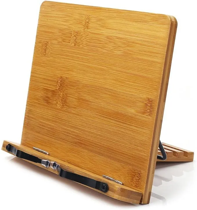 wishacc Bamboo Book Stand