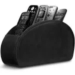 Leather Remote Control Holder With 5 Compartments Tv Remote Caddy Storage Box/tr