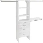 ClosetMaid SuiteSymphony 25 in. Closet Organizer with 4 Drawers, White