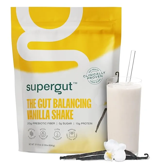 Supergut The Gut Healthy Prebiotic Shake - Vanilla 26.2 oz