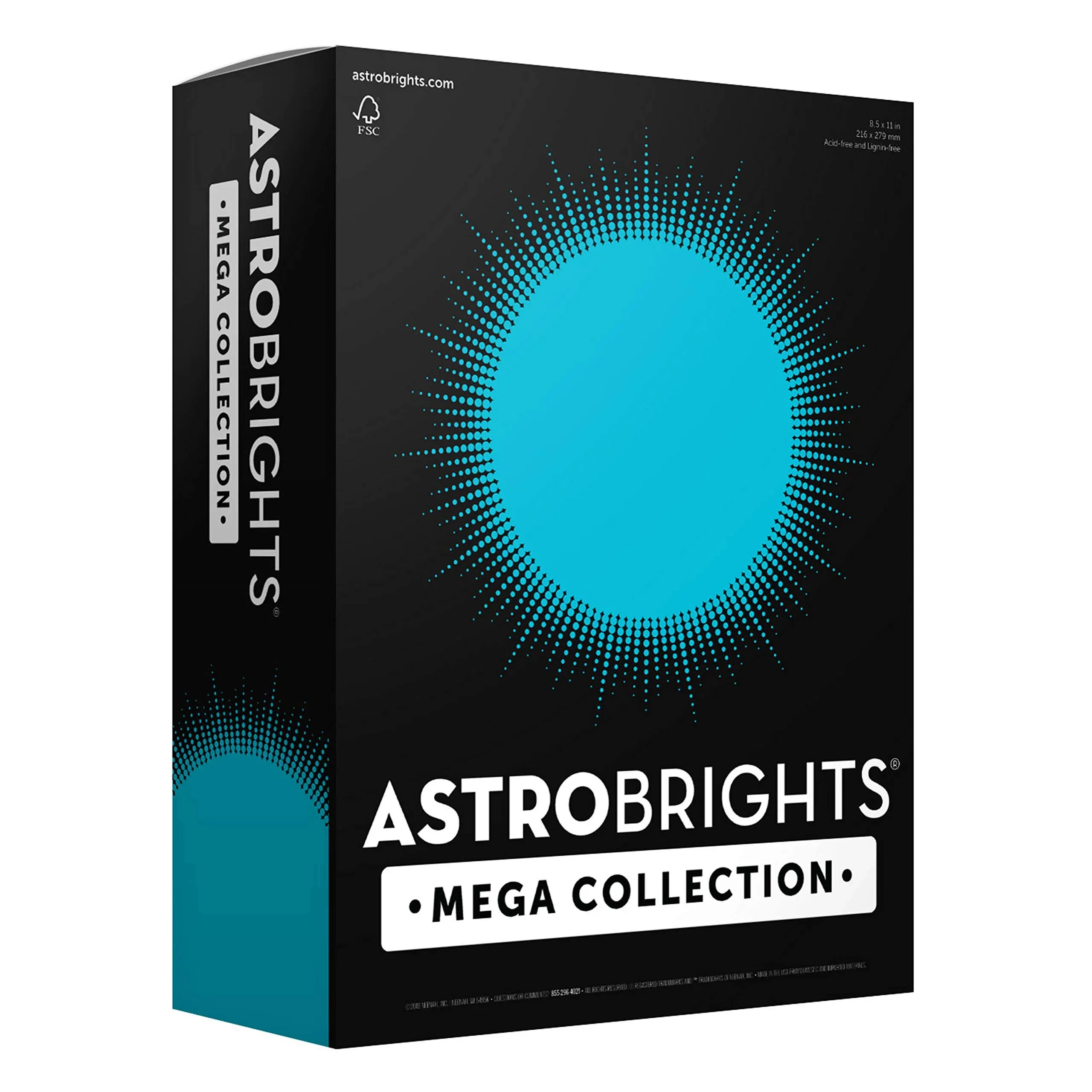 Astrobrights Mega Collection, Colored 320 Count (Pack of 1), Bright Blue 